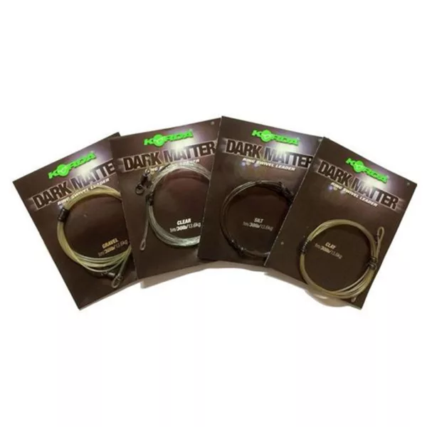 Korda Dark Matter Leader Ring Swivel Weedy Green Vorgebundenes Boilie-Vorfach