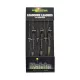 Korda Leadcore Hybrid Lead Clip Weed/Silt Vorgebundene Boilie Montage 3 Stk.