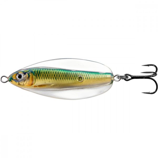 Livetarget Erratic Shiner Löffel Gold/Grün 7gr 5cm Taumelnder Blinker