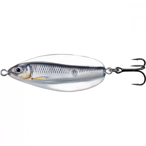 Livetarget Erratic Shiner Löffel Silber/Schwarz 11gr 5,5cm Taumelnder Blinker