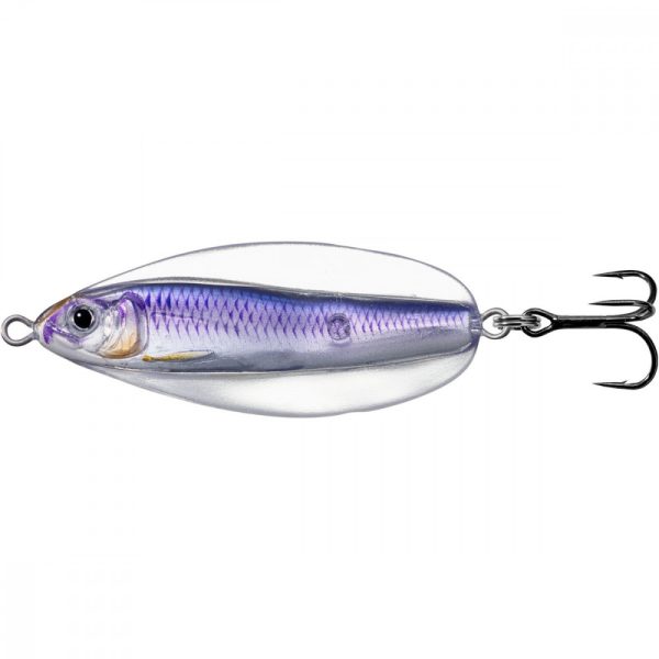 Livetarget Erratic Shiner Löffel Silber/Violett 21gr 7cm Taumelnder Blinker
