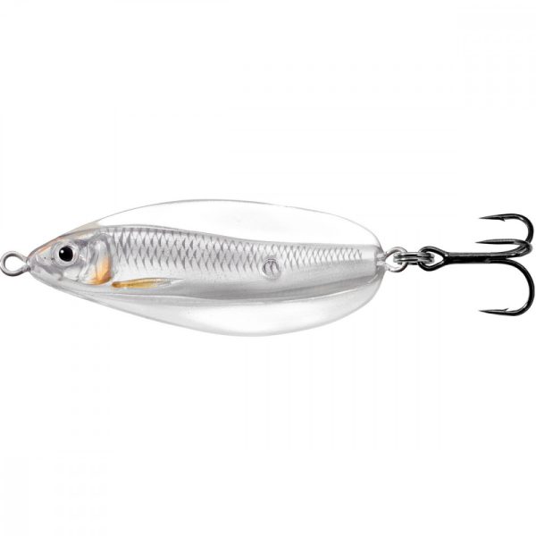 Livetarget Erratic Shiner Löffel Silber/Perlmutt 21gr 7cm Taumelnder Blinker
