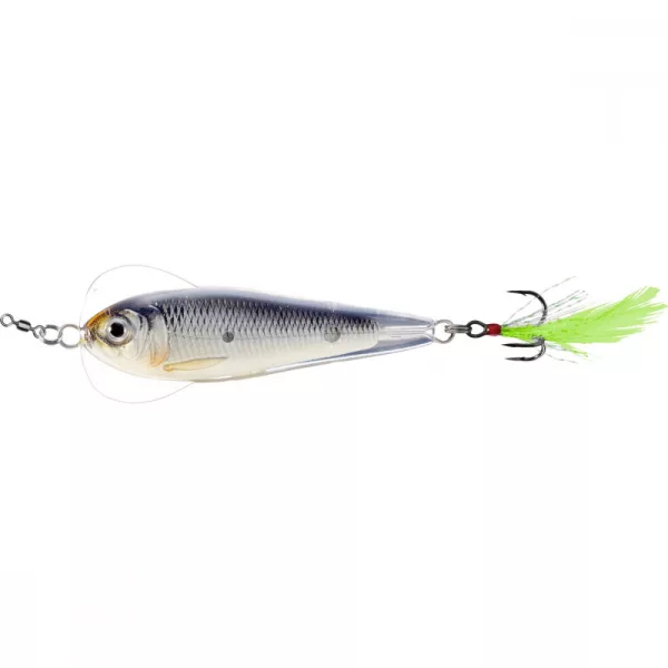 Livetarget Flutter Shad Jigging Löffel Glow/Schwarz 11gr 5cm Taumelnder Blinker