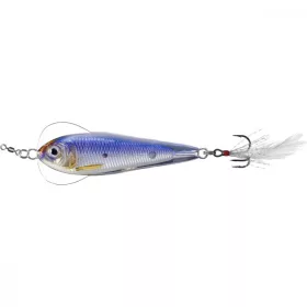   Livetarget Flutter Shad Jigging Spoon Silber/Violett 11gr 5cm Taumelblinker