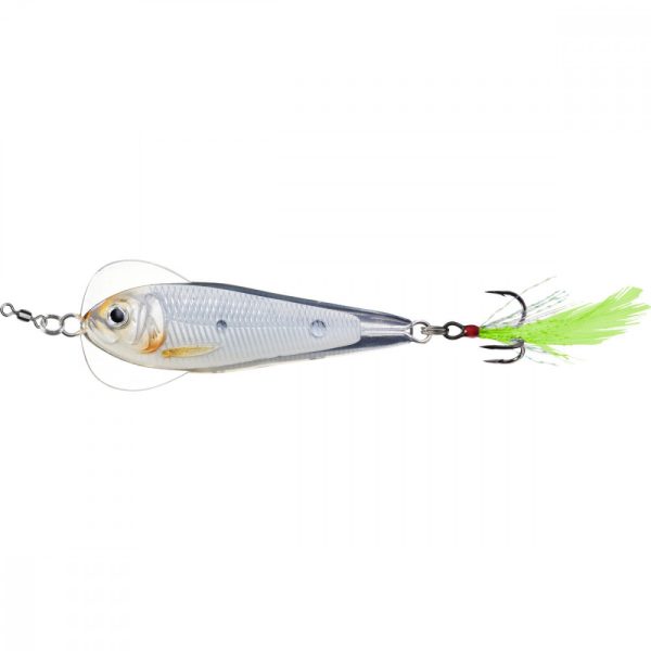 Livetarget Flutter Shad Jigging Löffel Glow/Perlmutt 11gr 5cm Taumelnder Blinker