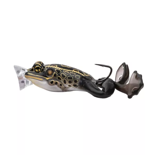 Livetarget The Ultimate Frog Popper Bait Brown Black 5cm 21gr Frosch Imitation