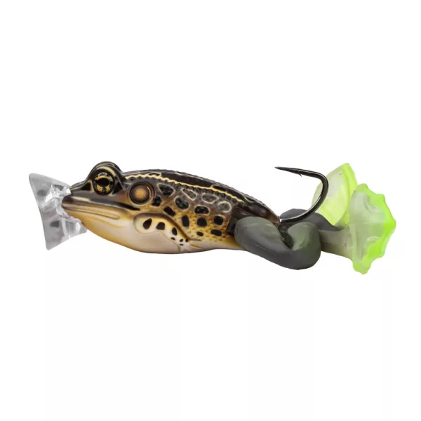 Livetarget Der ultimative Frosch-Popper-Köder Hellbraun-Braun 6,3cm 28gr Frosch-Imitat