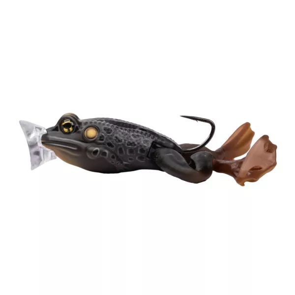 Livetarget Der ultimative Frosch-Popper-Köder Schwarz-Schwarz 6,3cm 28gr Frosch-Imitation