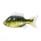 Livetarget Sunfish Unrigged Grün-Creme 8,5cm Gummi-Sonnenbarsch 4 Stk.