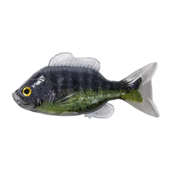 Livetarget Sonnenbarsch Unmontiert Schwarz-Grün 8,5cm Gummisonnenbarsch 4db