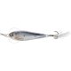 Livetarget Flutter Shad Jigging Spoon Silber-Schwarz 7cm 28gr Taumelnder Blinker
