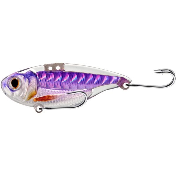 Livetarget Sonic Shad Blade Köder Violett-Schwarz 5,5cm 7gr Vertikalköder