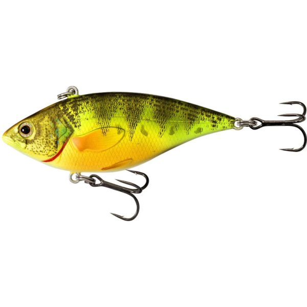 Livetarget Flussbarsch Rattlebait Fluoreszierend-UV 6cm 11gr Sinkender Wobbler