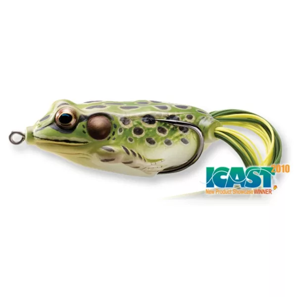 Livetarget Frosch Walking Bait Grün-Gelb 6,5cm 21gr Schwimmende Frosch-Imitation