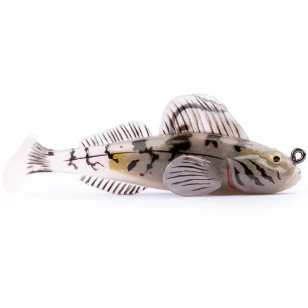 Livetarget Goby Paddletail Rigged Natural-Pumpkin 7,1cm 10gr Sinkender Gummifisch