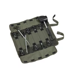 Mivardi Zeltheringset 10 Stk. mit Gummihammer