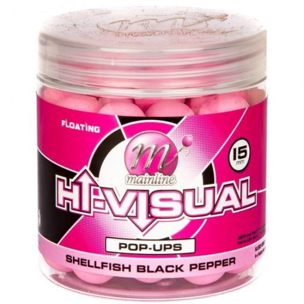 Mainline Washed Out Pink - Shellfish Black Pepper - 15mm - Hakenköder