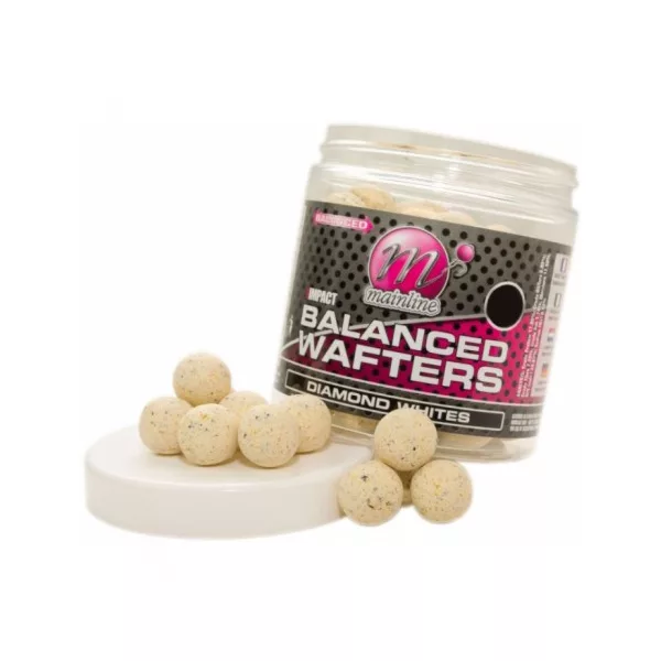 Mainline High Impact Balanced Wafters Diamond Whites - 18mm - Wafters Boilie