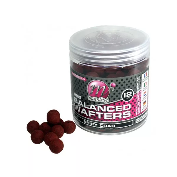 Mainline High Imp. Ausbalancierte Wafter Spicy Crab -12mm - Wafters Boilie