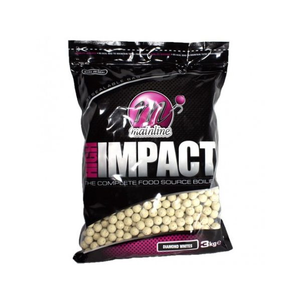 Mainline High Impact Boilies Diamond Whites -15mm - 3 kg - Futterboilie