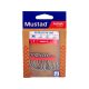 Mustad Ruthless In-Line Titan Steel 5/0 Öhrhaken, mit Widerhaken Spinnfischerhaken 10 Stk.