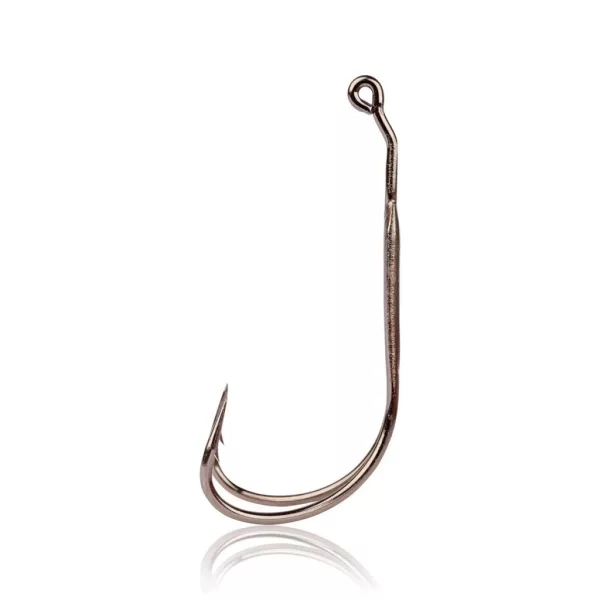 Mustad Frog Double Hook 2X Strong Black Nickel 4/1 Doppelhaken 2Stk