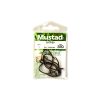 Mustad Ultra NP Single Catfish Black Nickel 5/0 Geöhrter Haken mit Widerhaken 5 Stk.