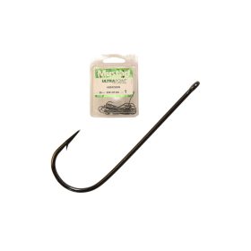   Mustad Aberdeen BN 2/0 Geöhrter Haken mit Widerhaken 10 Stk.