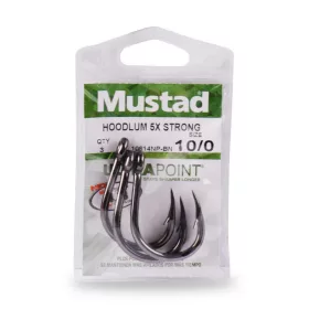   Mustad Live Bait 5 Ex Strong 9/0 Öhr, Barbierter Haken 3 Stk.