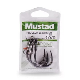   Mustad Live Bait 5 Ex Strong 10/0 Öhr, Barbierter Haken 3 Stk.