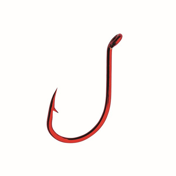 Mustad Beak Big Red 1/0 7db Geöster, beborbter Wels-/Wallerhaken
