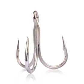  Mustad Un Inline Treble 5X Strong Titan Steel 2/0 Drillingshaken 4 Stk