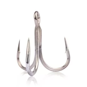   Mustad Un Inline Treble 5X Strong Titan Steel 8/0 Drillingshaken 2 Stk