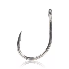   Mustad Kaiju Single Ring Titan Steel 1 Öhrhaken, Widerhaken 10 Stück