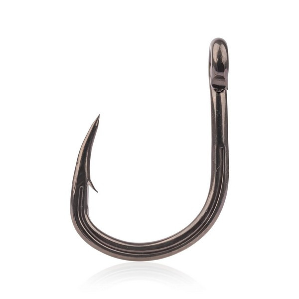 Mustad Hoodlum® Titan Steel 3/0 Haken mit Öhr und Widerhaken 7 Stk