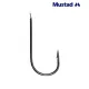 Mustad Ultra Np Wide Round Bend Match 12 10 Stk. Karpfenhaken mit Plättchen und Widerhaken