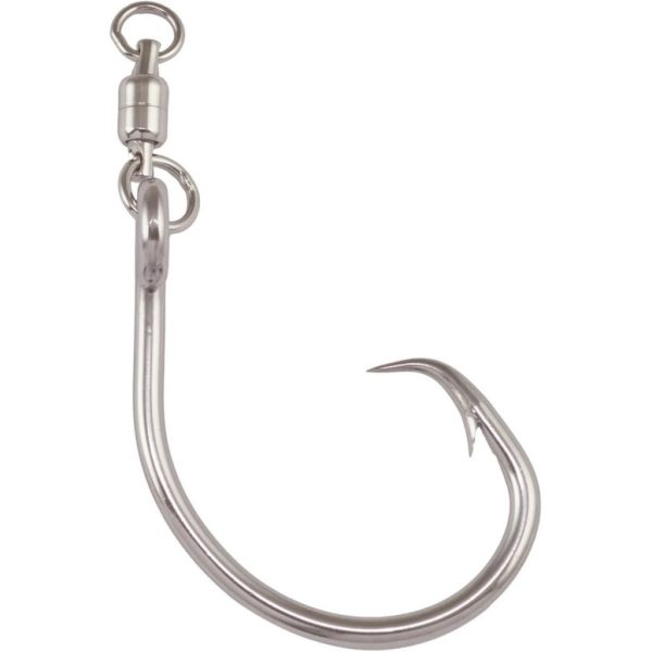 Mustad Demon Perfect Circle Stainless Steel 8/0 Wels-Haken 2 Stk.