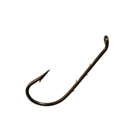   Mustad Best Kirby Hooks Bronze 1 Haken mit Öhr und Widerhaken 10 Stück