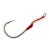 Mustad Hoodlum Speed Single 10/0 Widerhakenhaken mit Platte und Assist Rig 2 Stück