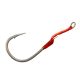 Mustad Hoodlum Speed Single 10/0 Widerhakenhaken mit Platte und Assist Rig 2 Stück