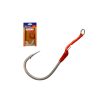 Mustad Hoodlum Speed Single 10/0 Widerhakenhaken mit Platte und Assist Rig 2 Stück