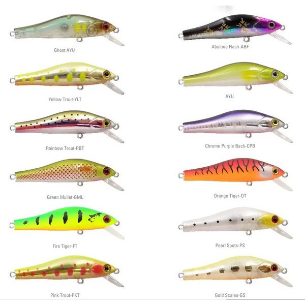Mustad 55S Scurry Minnow Gold Scales 5,5cm 7,6gr Sinkender Wobbler