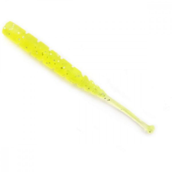 Mustad Aji Ball Tail 5,08cm Clear Chartreuse Plastikköder 12 Stück