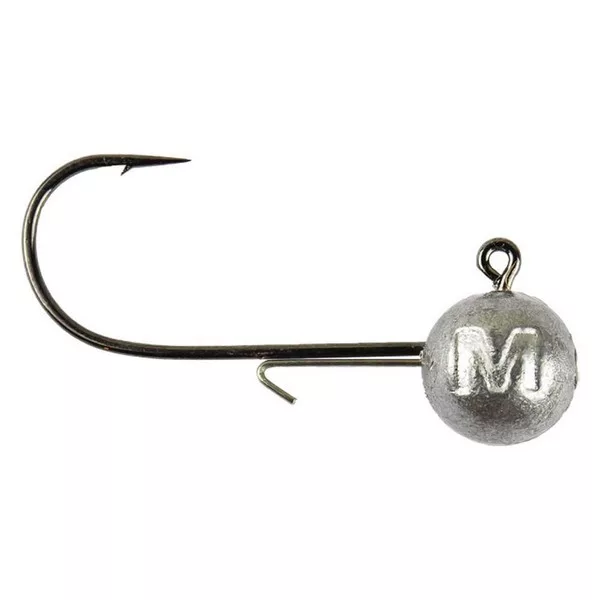 Mustad Kugel-Jigkopf mit Köderhalter 1/0 3gr Jigkopf mit Haken 6 Stk.