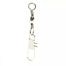   Mustad Barrel Swivel With Interlock Snap 1/0×B5 6 Stk. Wirbel