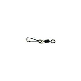   Mustad Rolling Swivel mit Diamantauge - J-Snap 6 Wirbel 10 Stk.