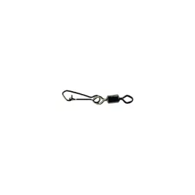   Mustad Rolling Swivel mit Diamantauge - J-Snap 8 Wirbel 10 Stk.