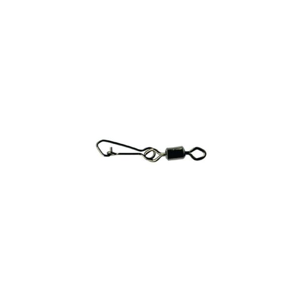 Mustad Rolling Swivel mit Diamantauge - J-Snap 8 Wirbel 10 Stk.