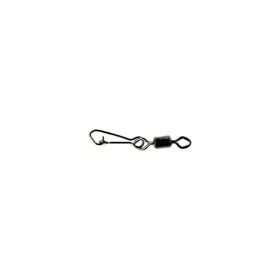   Mustad Rolling Swivel mit Diamantauge - J-Snap 10 Wirbel 10 Stück