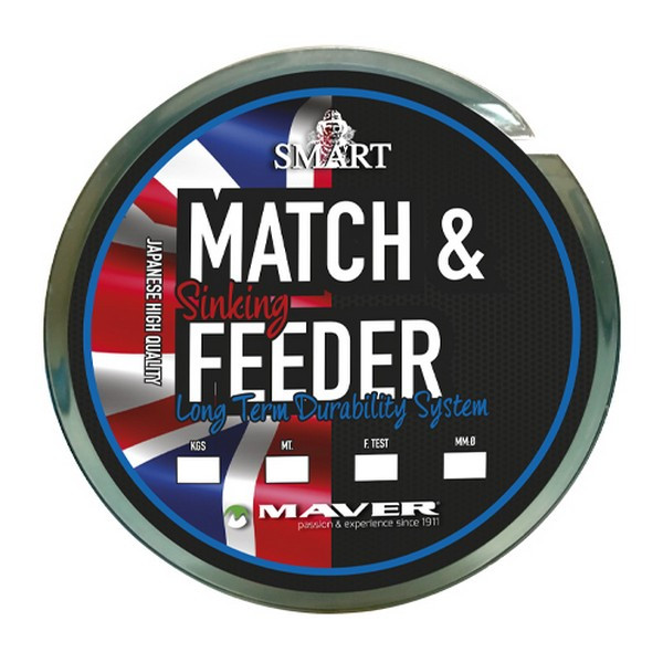 Maver Monofilament Match&Feeder Sinking 600m 0,203mm Monofile Hauptschnur